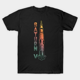 Saturn V Rocket Launch Vehicle Space American Spaceflight T-Shirt